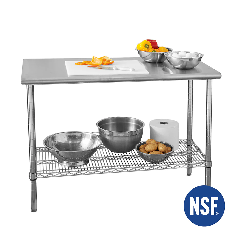 2025 RVS Werktafel met NSF-certificering