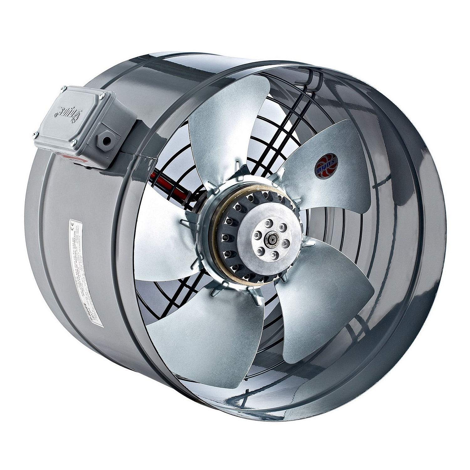 355mm Industrie Rohrventilator Kanallüfter Kanalventilator Rohrlüfter Rohrgebläse Rohrventilator Axial Ventilator Axialventilator Rohr Kanal Gebläse Metall-lüfter Kanalgebläse