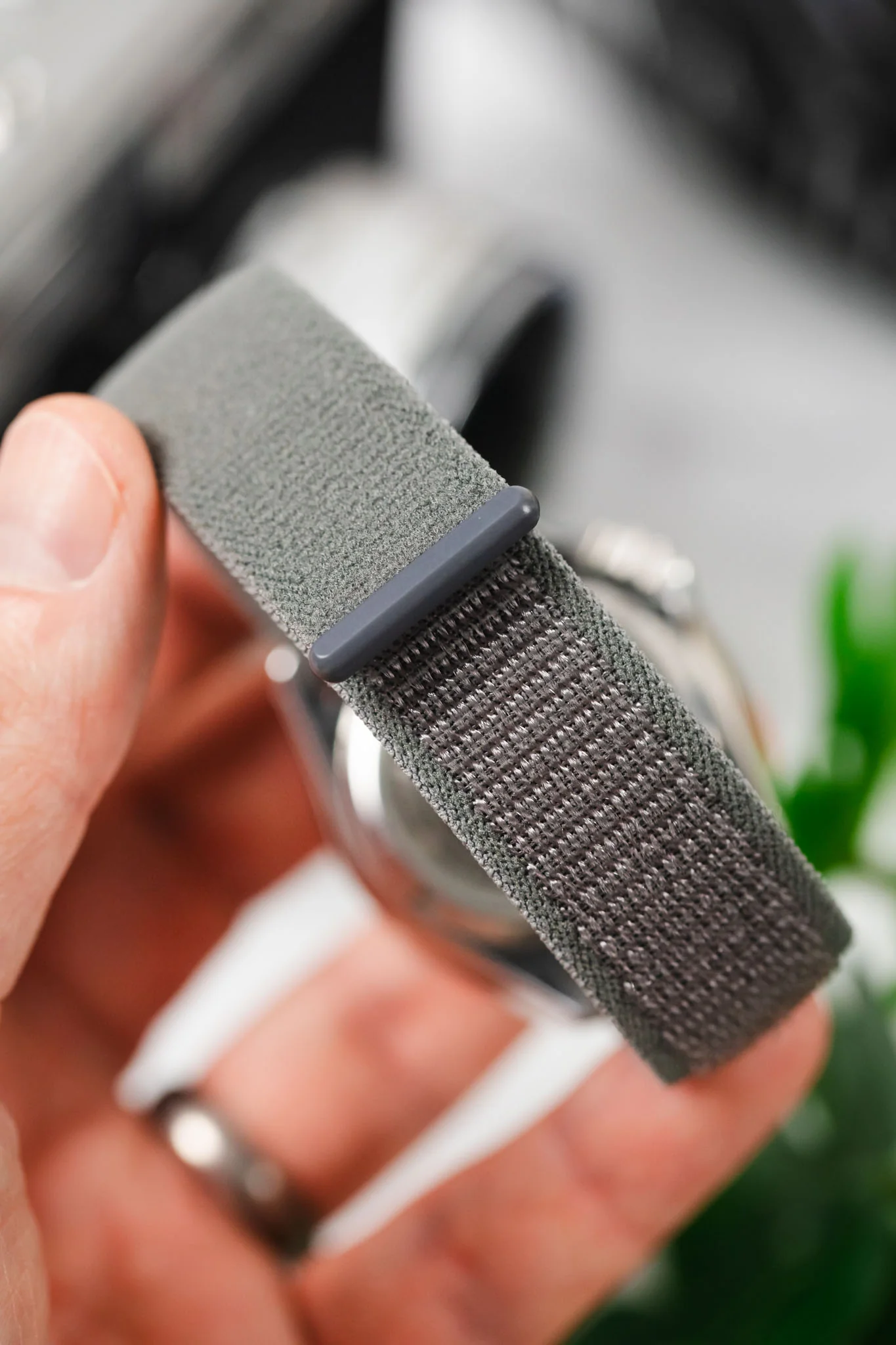 Hirsch VOCEM Fabric Watch Strap in GREY