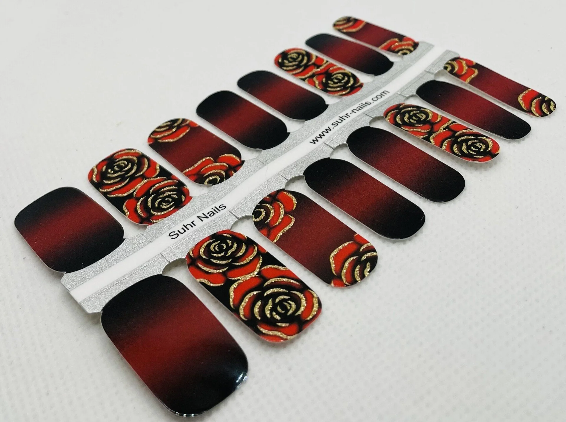 Red Roses On Ombre