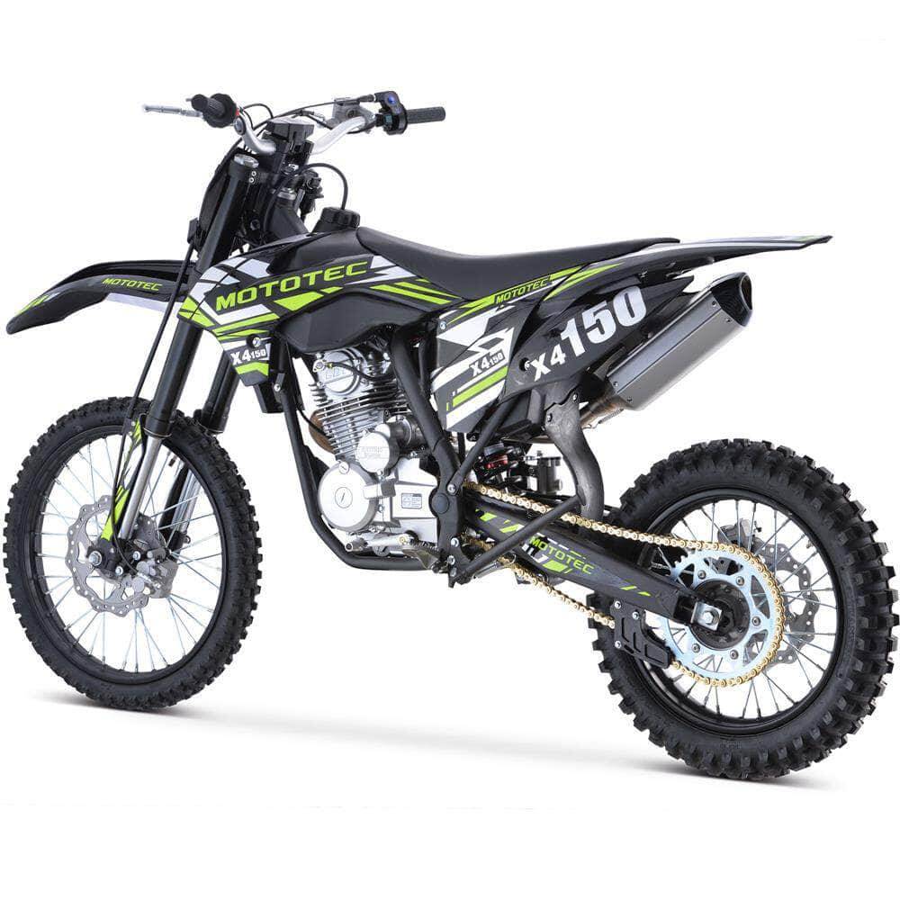 MotoTec X5 250cc 4-Stroke Gas Dirt Bike Black