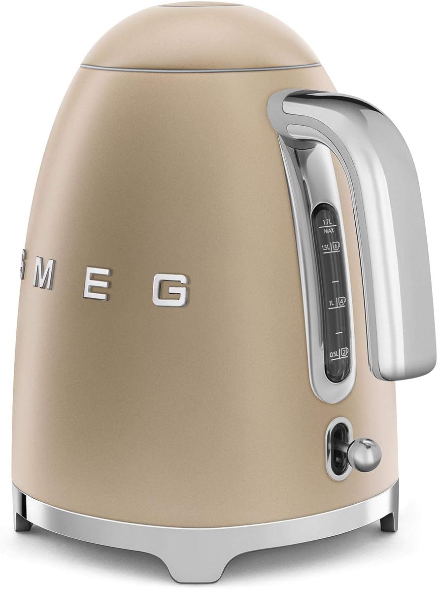 Smeg, 2x2 TSF01CREU -Toaster, 2 Schlitze für 2 Scheiben, 6 Vergoldungsniveaus, Heizfunktion, Abtau- und Bagel- Funktion, Sammelschublade, 950W, Creme