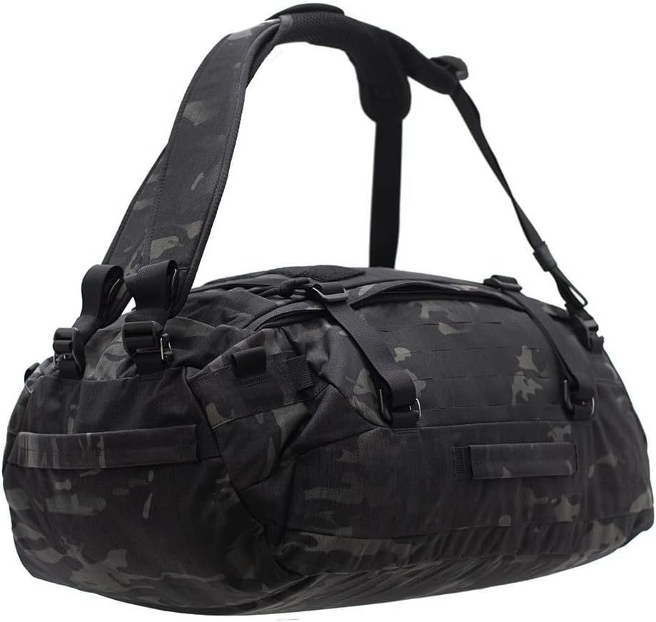 Tasmanian Tiger TT Duffel 45 L Taktische Reise-Tasche Duffel Bag für Herren mit Rucksack-Funktion und Molle-System, abschließbar, 45l Volumen