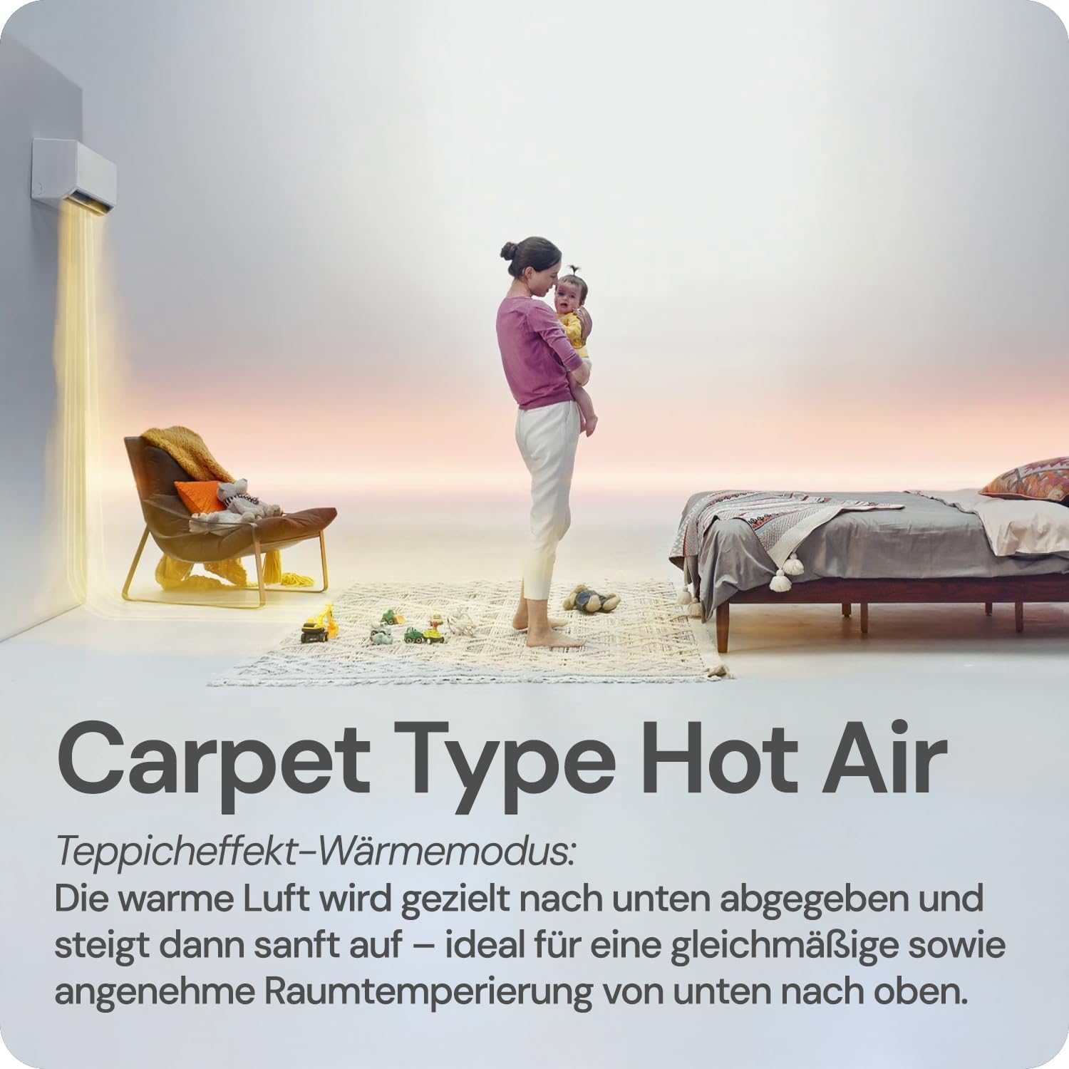 TCL Split Klimaanlage 18000 BTU (5,2 kW) Modell: BreezeIN mit Sprachsteuerung, WIFI für Räume bis 52m²