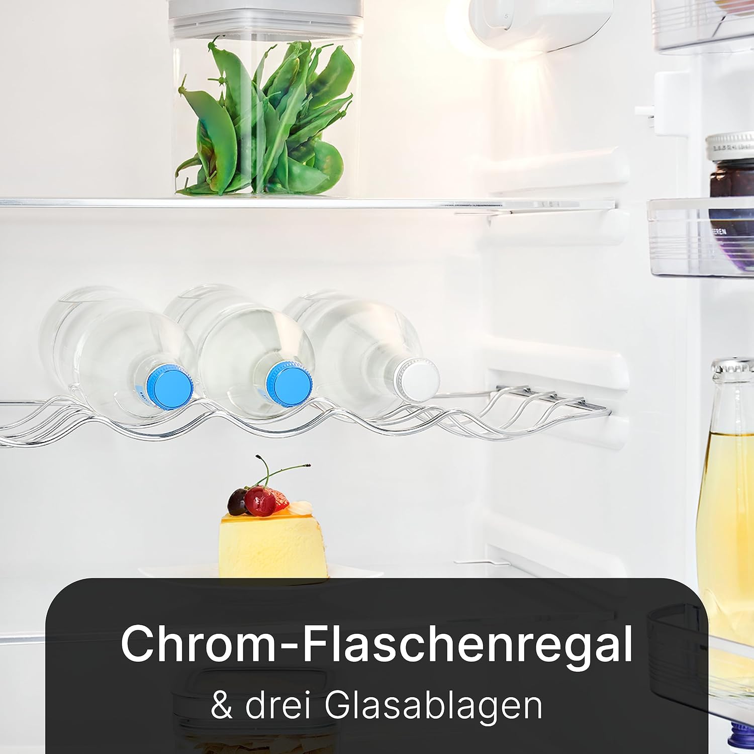 Bomann® Retro Kühlschrank mit Gefrierfach | Energieklasse E | 147cm | 4 Sterne Gefrierfach | Kühl Gefrierkombination leise | 3 Ablagen | 208L Kühlgefrierkombi | DTR 353.1 schwarz