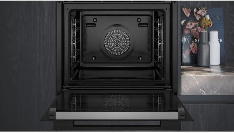 Siemens HB578GBS3, iQ500, Einbau-Backofen 60 x 60 cm, activeClean Pyrolyse Selbstreinung, TFT-Display, 3D Heißluft, Schnellaufheizung, cookControl40 Automatikprogramme, softMove, Edelstahl