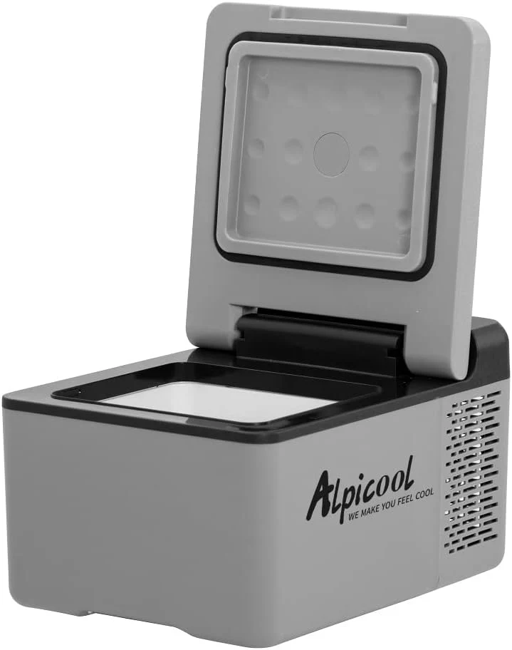 Alpicool C12 12L koelbox 12 V mini koelkast elektrische compressor auto koelkast camping vriezer kleine draagbare voor auto, vrachtwagen, boot, camper met USB-aansluiting