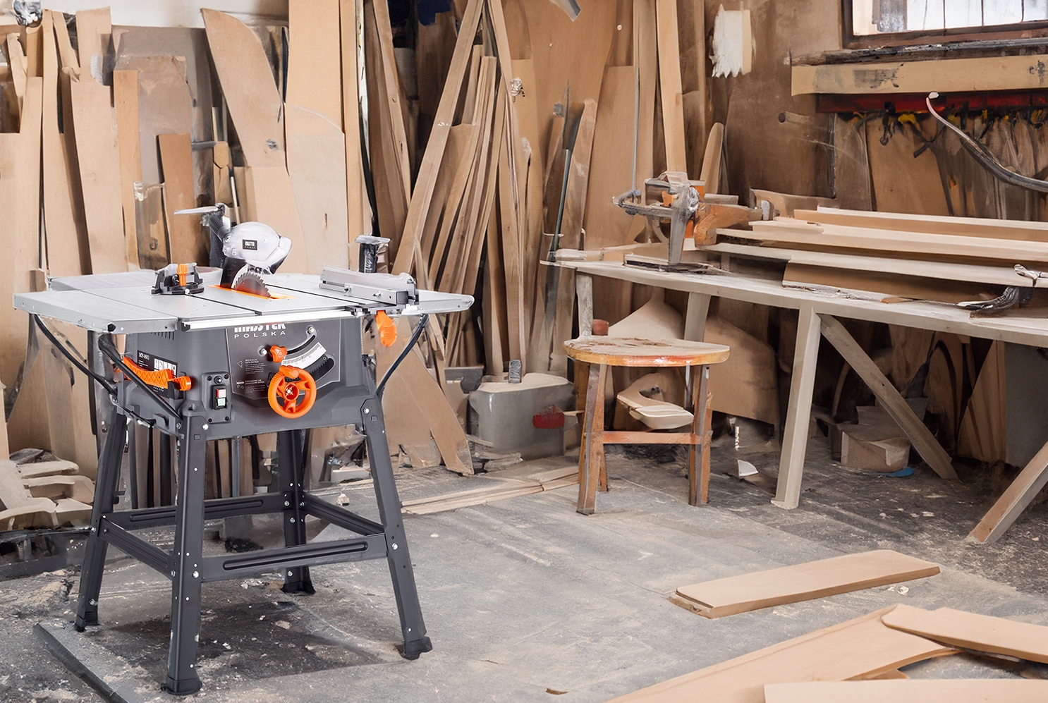 PIŁA STOŁOWA 3400W krajzega przecinarka 4-blaty tarczowa SOFT Start MP0001