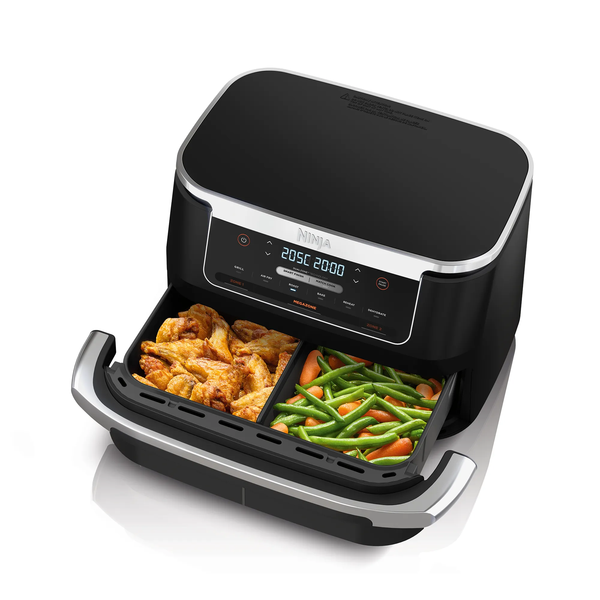 2025 Ninja FlexDrawer heteluchtfriteuse met 6,6 l MegaZone