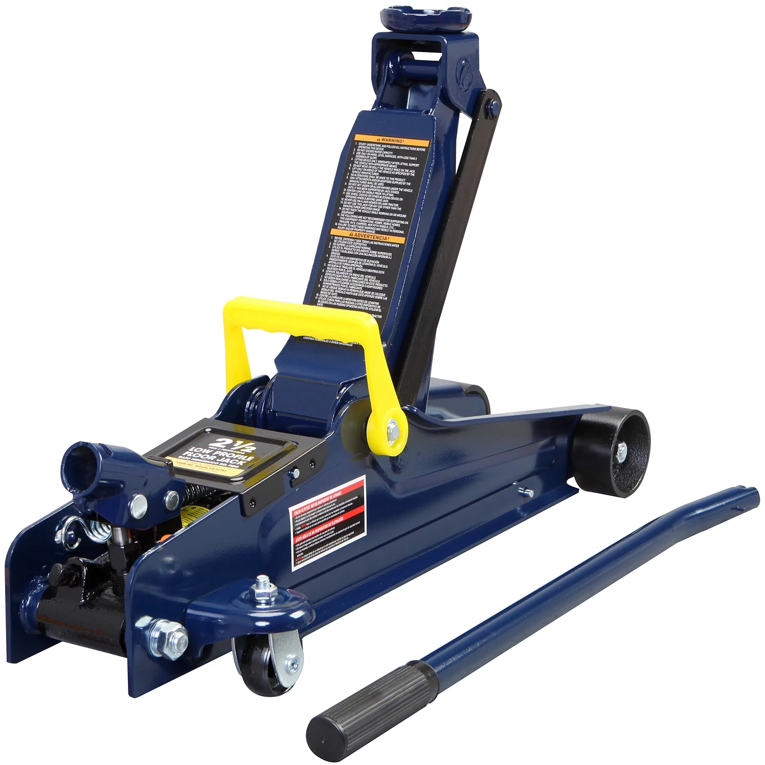 2025 Lage Profiel Hydraulische Trolley Jacks TCE van 2,5 Ton met Dubbel Pomp voor Snelle Verhoging, Blauw, Model W8255U