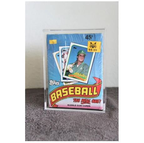 Acrylic Protective Case For Topps Baseball/Football Wax Box 1980-1991