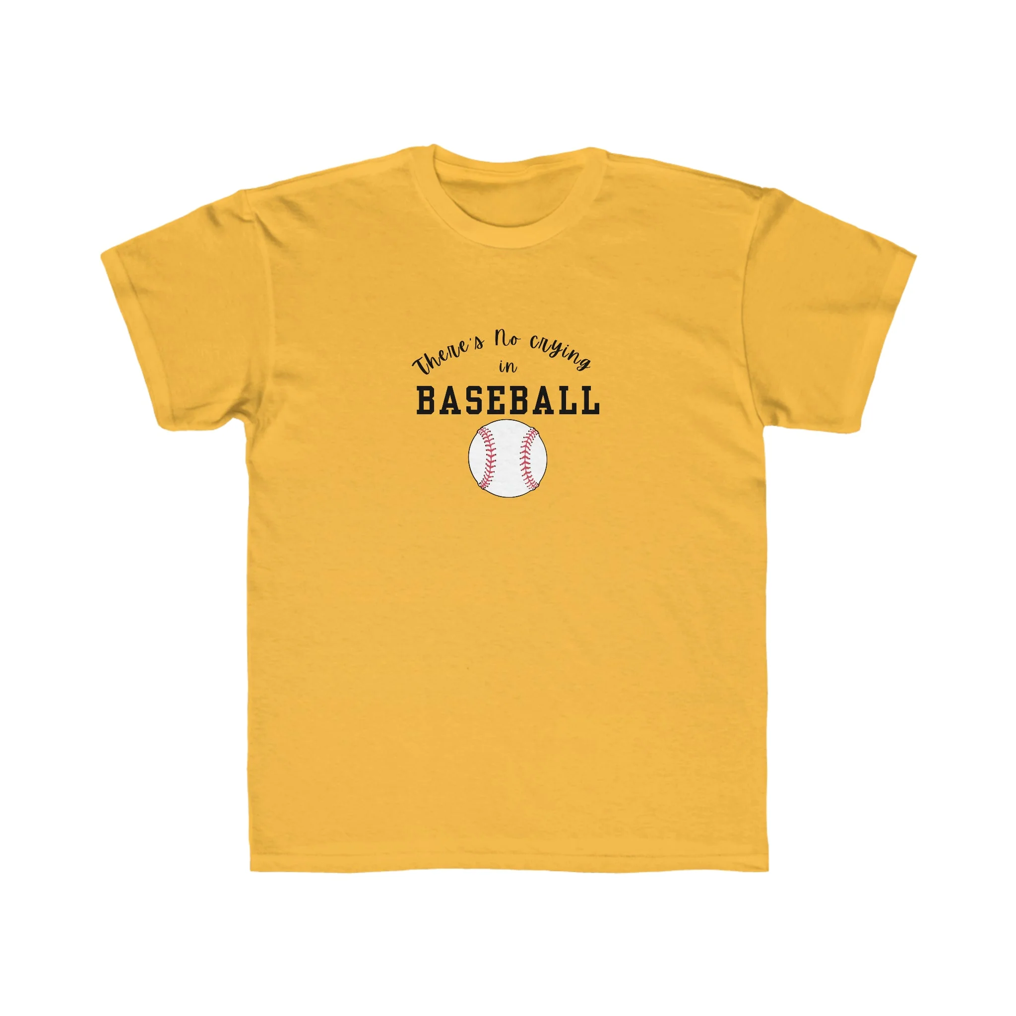 A League of their Own T-shirt | Girls Baseball Tee | There's No Crying in Baseball T-shirt | Kids Movie Tee