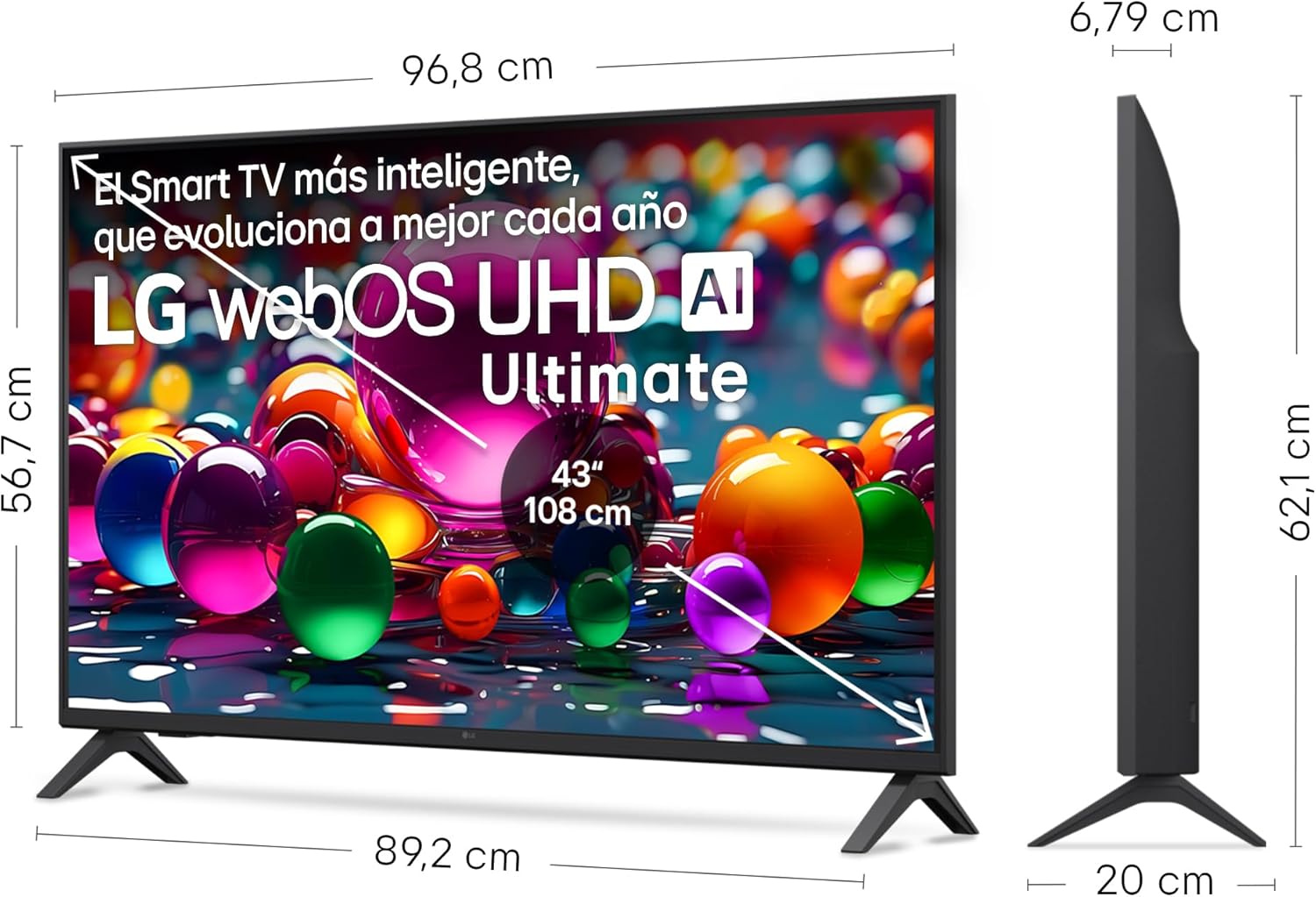 LG 43UA75006LA - Smart TV UHD Ultimate AI – 43