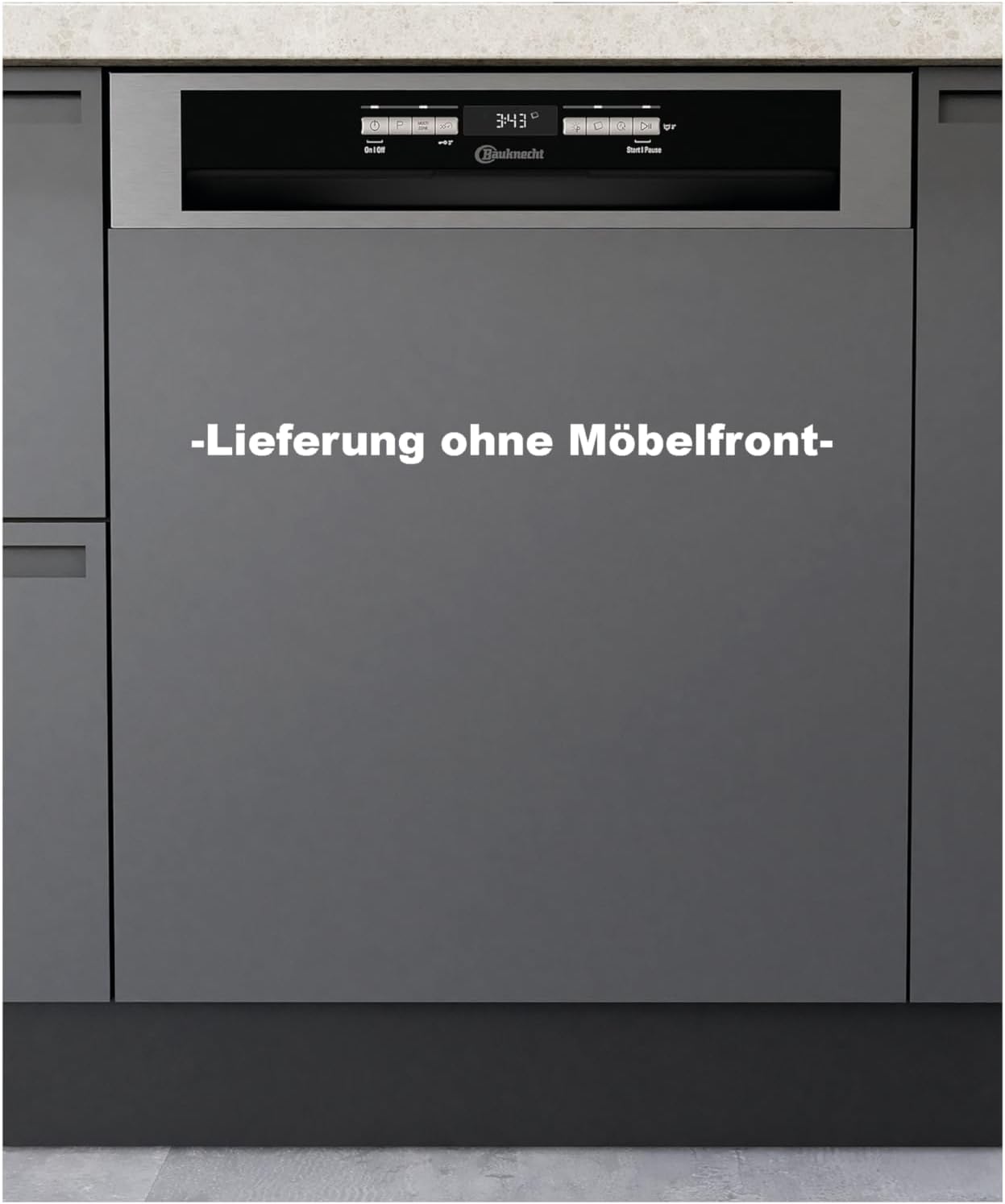 Bauknecht BUO 3O41 PLT X Unterbau-Geschirrspüler 60 cm /14 Maßgedecke /10 Standardprogramme und 1 Sensorprogramm/PowerClean/ActiveDry/Besteckschublade/Vollwasserschutz