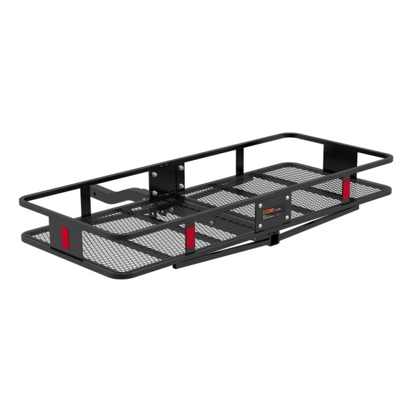Curt Vehicle Folding Mounting Basket Style Cargo Carrier, Black, 24