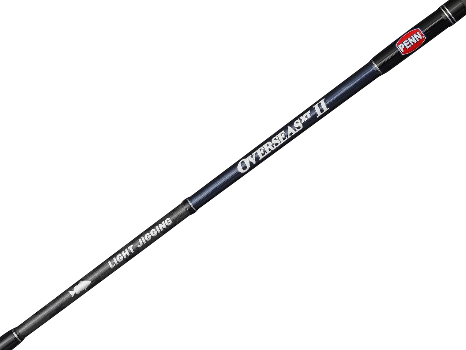 Penn Overseas XT II Light Jigging Angelrute | Salzwasser-Spinnrute für Thunfisch, Amberjack und Großfische | Leichter, reisefreundlicher Carbon-Rutenblank | 1,83 m | max. 120 g