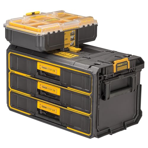 Dewalt Dwst08330 1 Unità 3 Cassetti, 3 Cassett Profondi in ABS, Compatibile con Moduli Tough System 2.0 e 1.0 : Amazon.it: Fai da te