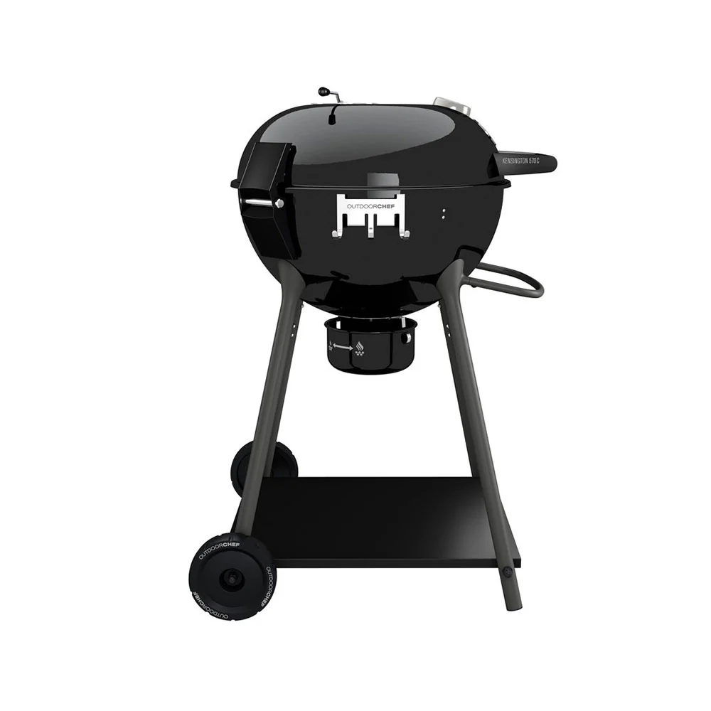2025 Outdoorchef KENSINGTON 570 C Houtskoolgrill �C Slide-trechter systeem voor directe/indirecte hitte �C Zwart