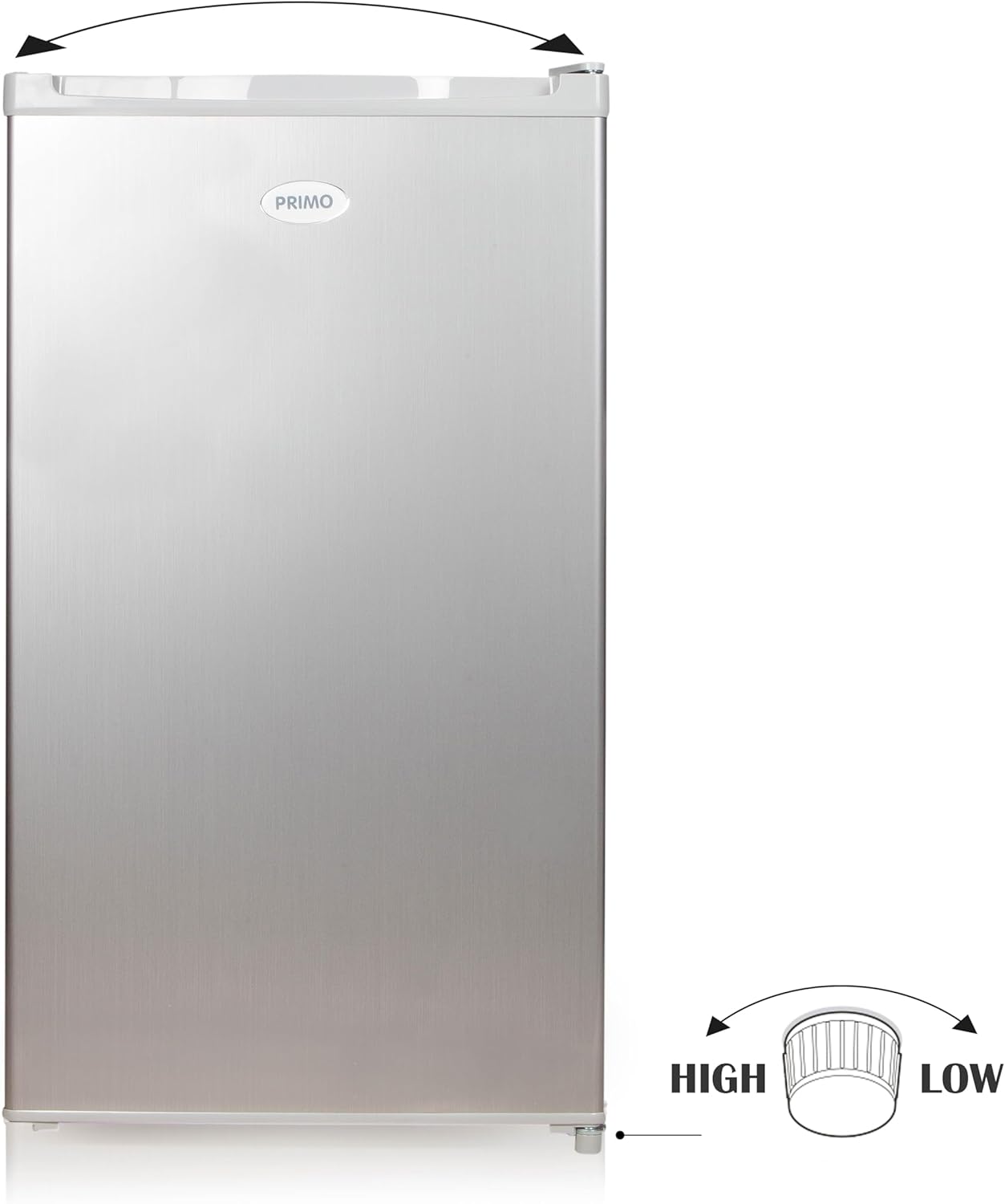 PRIMO PR122FR Réfrigérateur Table Top - 88L - E - Argent