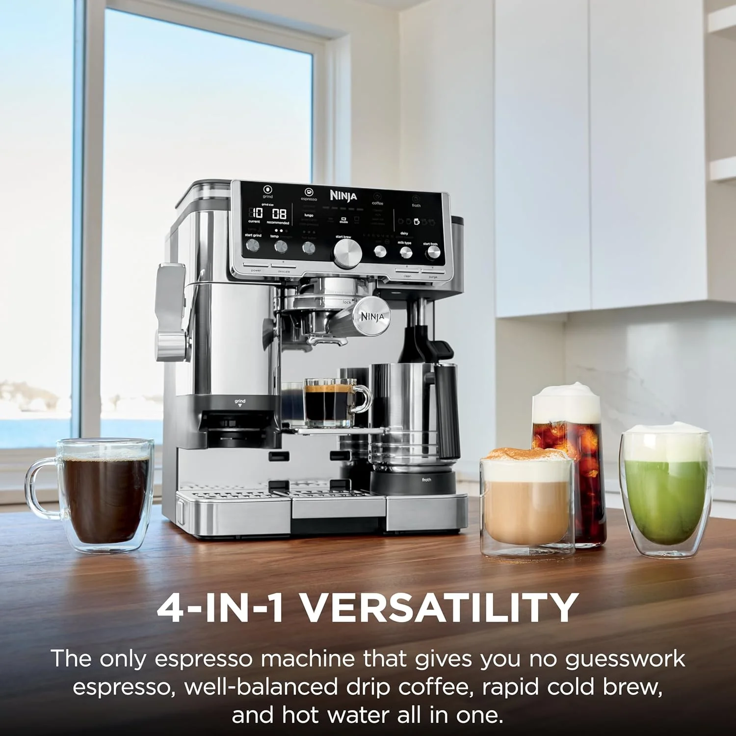 Ninja Luxe Café Pro Series, Espresso Machine, Drip Coffee, Cold Brew