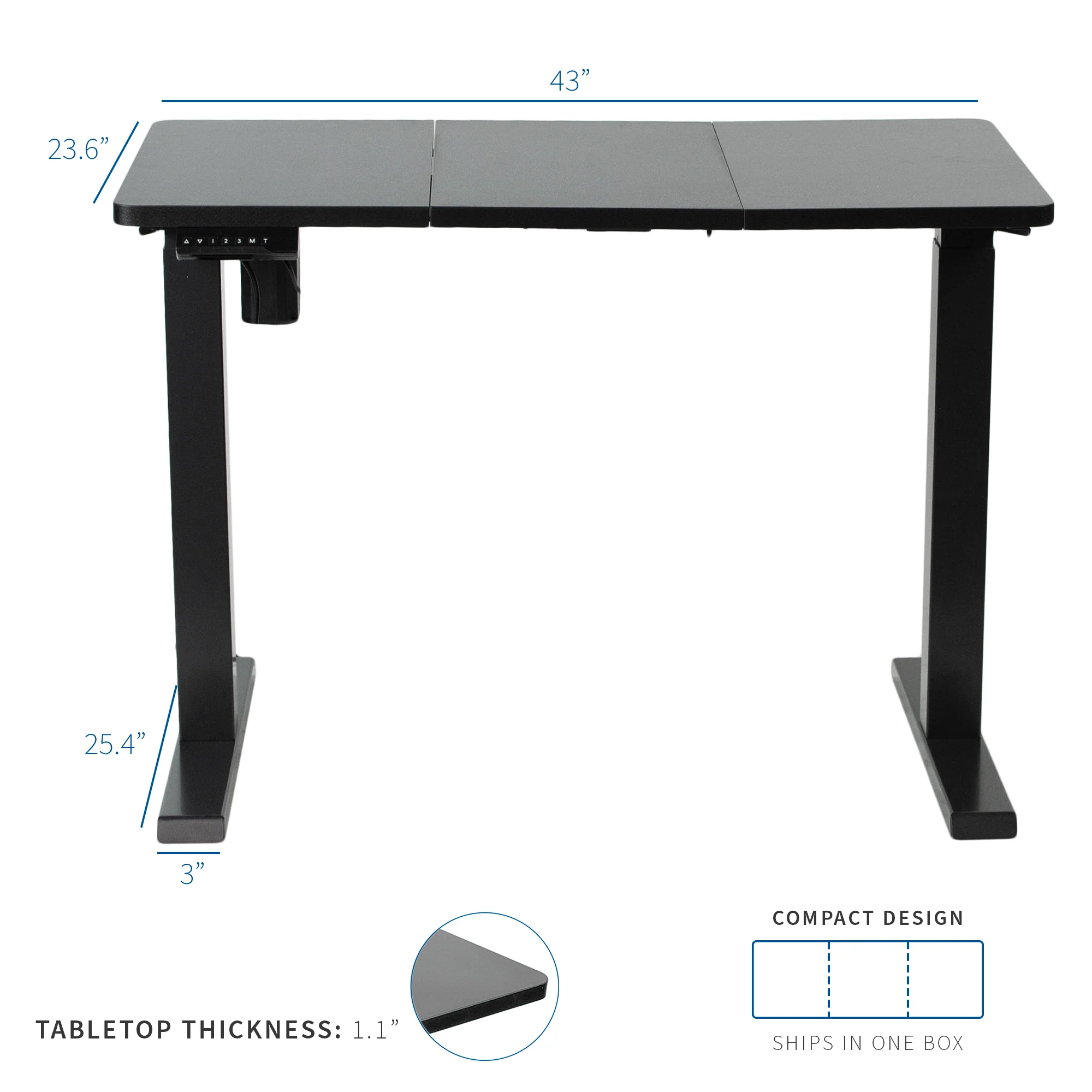 Elektrisch Verstelbaar Bureau �C Ergonomische Zit-Sta Werkstation voor Verbeterd Comfort en Productiviteit