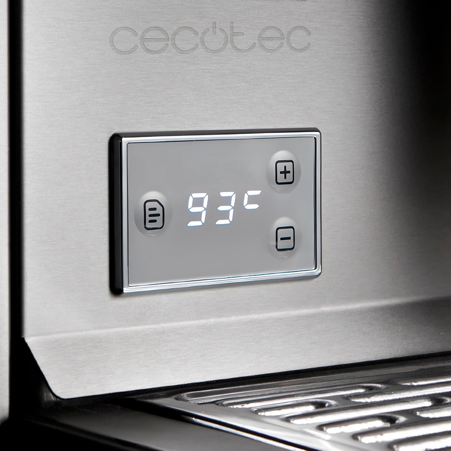 Cecotec Espresso-Kaffeemaschine Barista Baristeo Intima, professionelle Barista-Espressomaschine, Vorbrüh-System, 15 Bar Pumpe, einfaches Befüllen, 1,7L Wassertank und Tassenwärmer