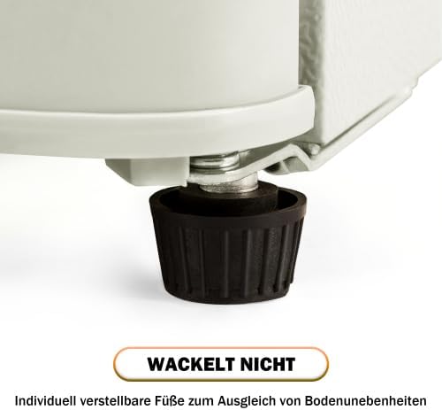 Merax Retro Kühlschrank mit Gefrierfach – 60L Mini Kühlschrank, 22L Gefrierfach, 38L Kühlfach, 7 Temperaturstufen, Energieeffizienzklasse E, Cremeweiß, 102 kWh/Jahr