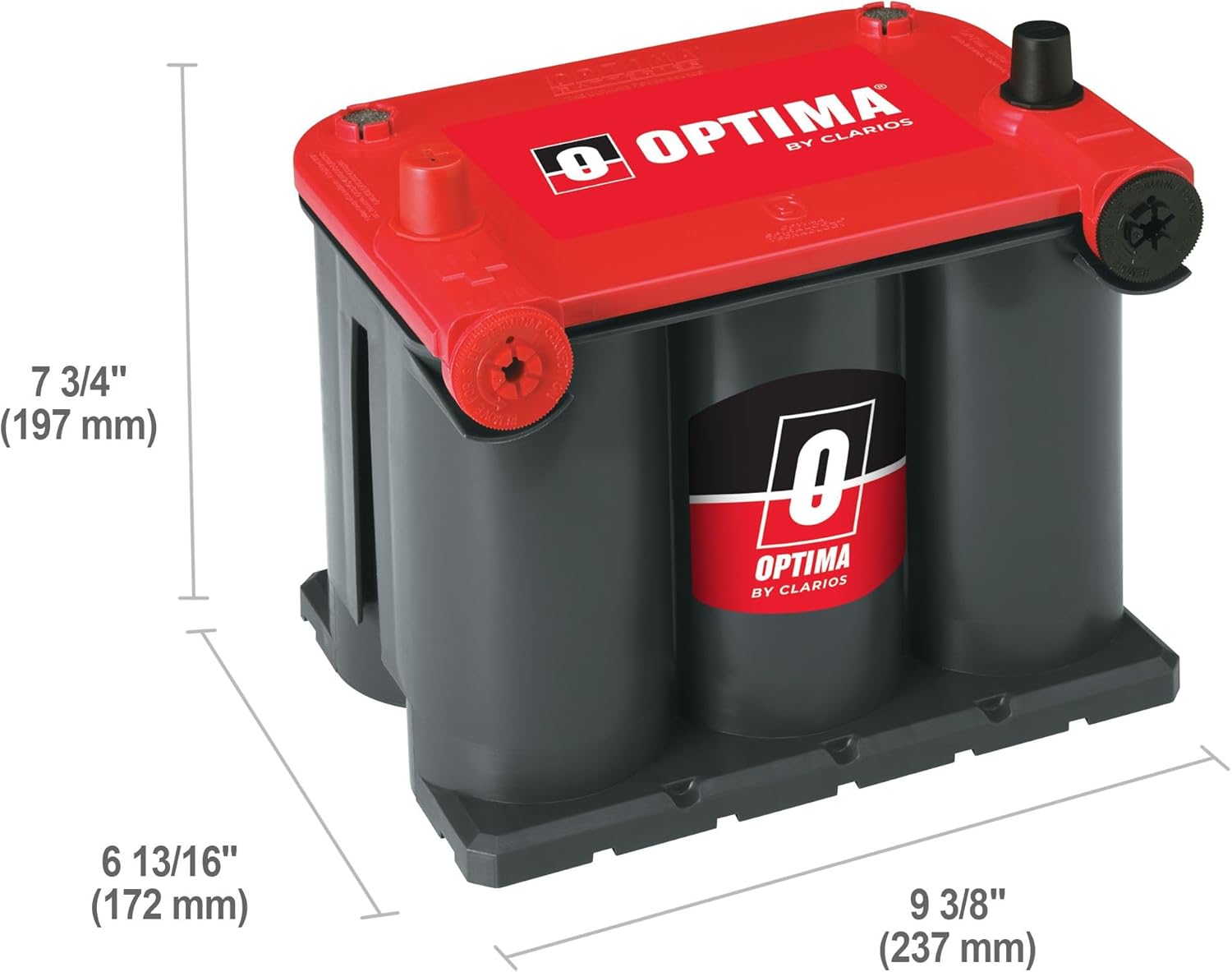 OPTIMA RedTop AGM Starting Battery. 720 CCA. Dual Terminals