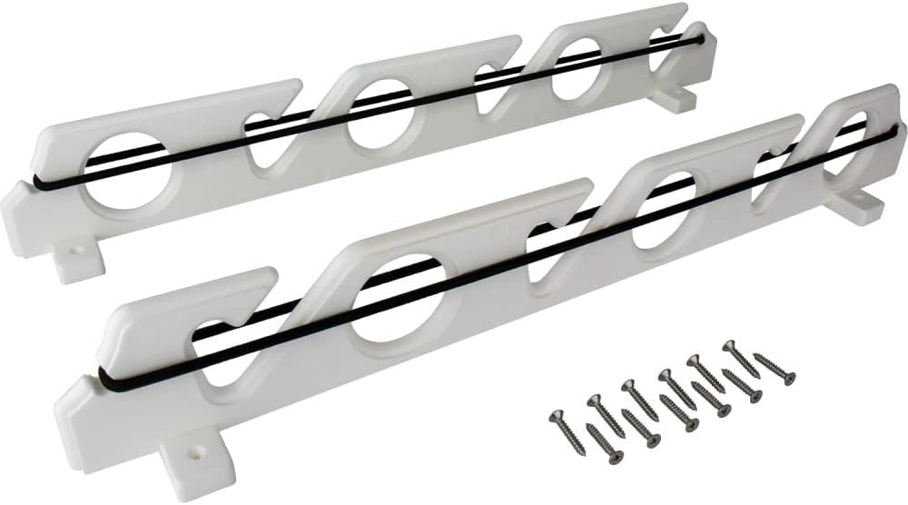 Sea-Dog 325626-1 6-poliges Stangenregal weiß Horizontal/Überkopfhalterung