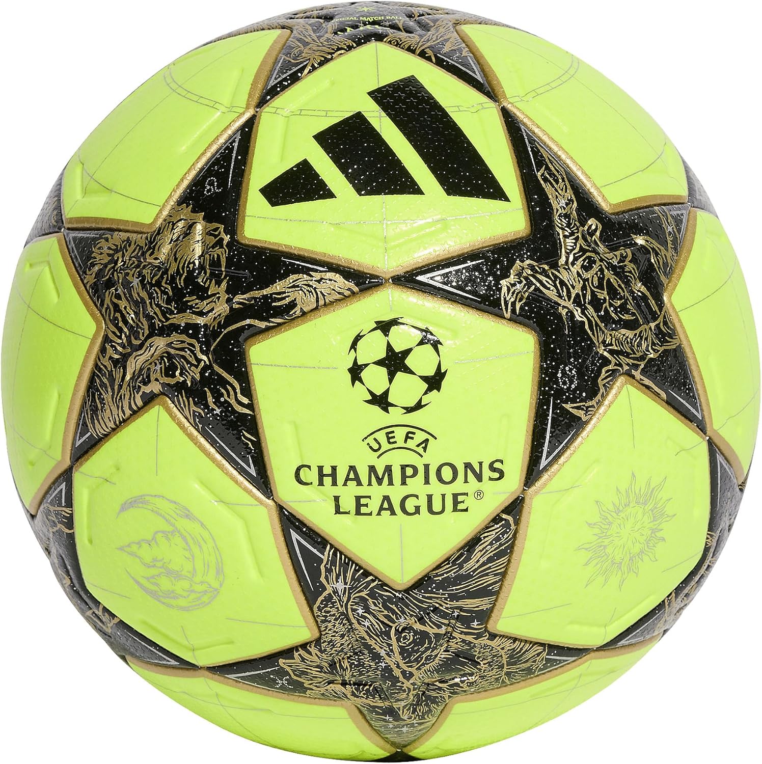 adidas Performance UCL Pro Winter Spielball gelbschwarz, 5 Ohne Geschlecht