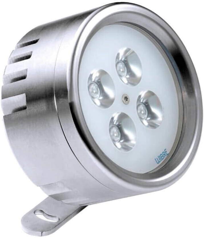 LED Aufbau-Scheinwerfer/Unterwasserleuchte, 30° Medium Spot, 4 POW-LED, 18W, IP68/IP69, Edelstahl, 4500K, 2010lm