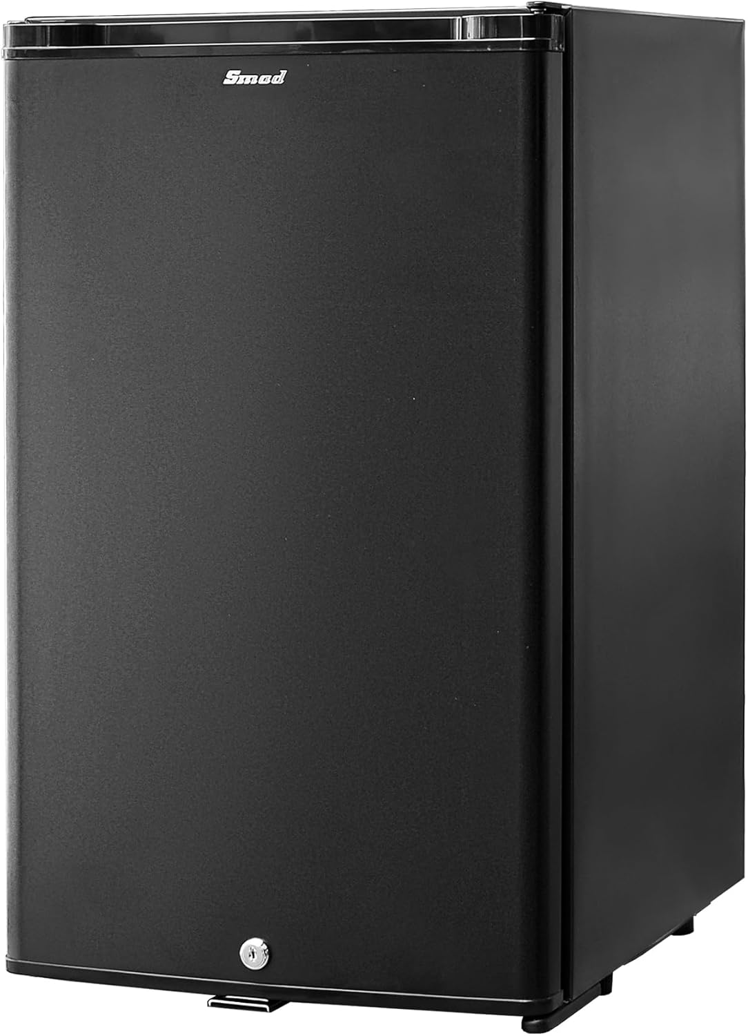 Smad Frigo 12V, Frigo Camping Car 12V 220V, Réfrigérateur Silencieux avec Serrure, pour Voiture Caravane Van Fourgon Chambre Bureau Hôtel Gîte, 50L, Noir