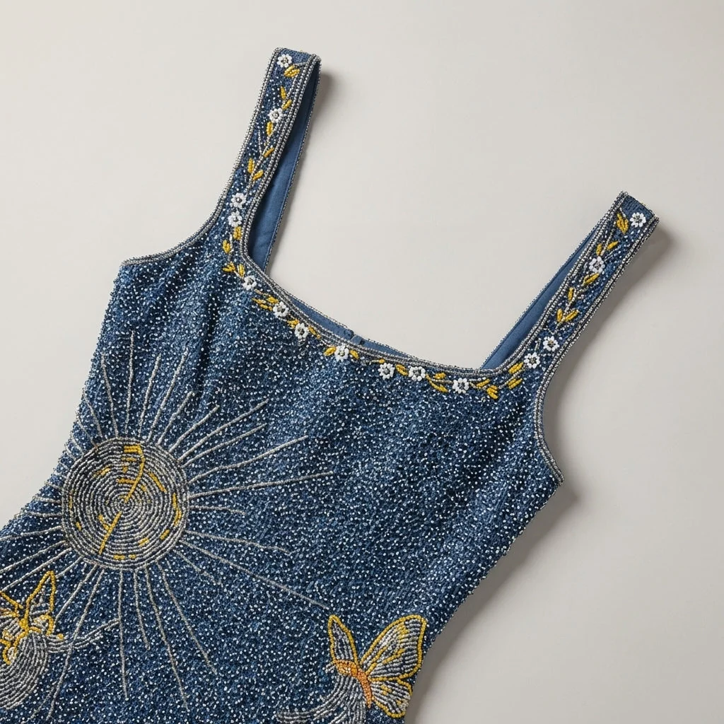 Funkelndes Sternen-Minikleid