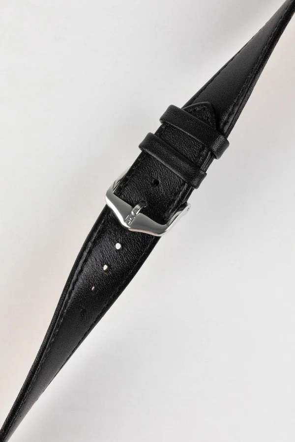 Hirsch OSIRIS Quick-Release Calf Leather Watch Strap in BLACK