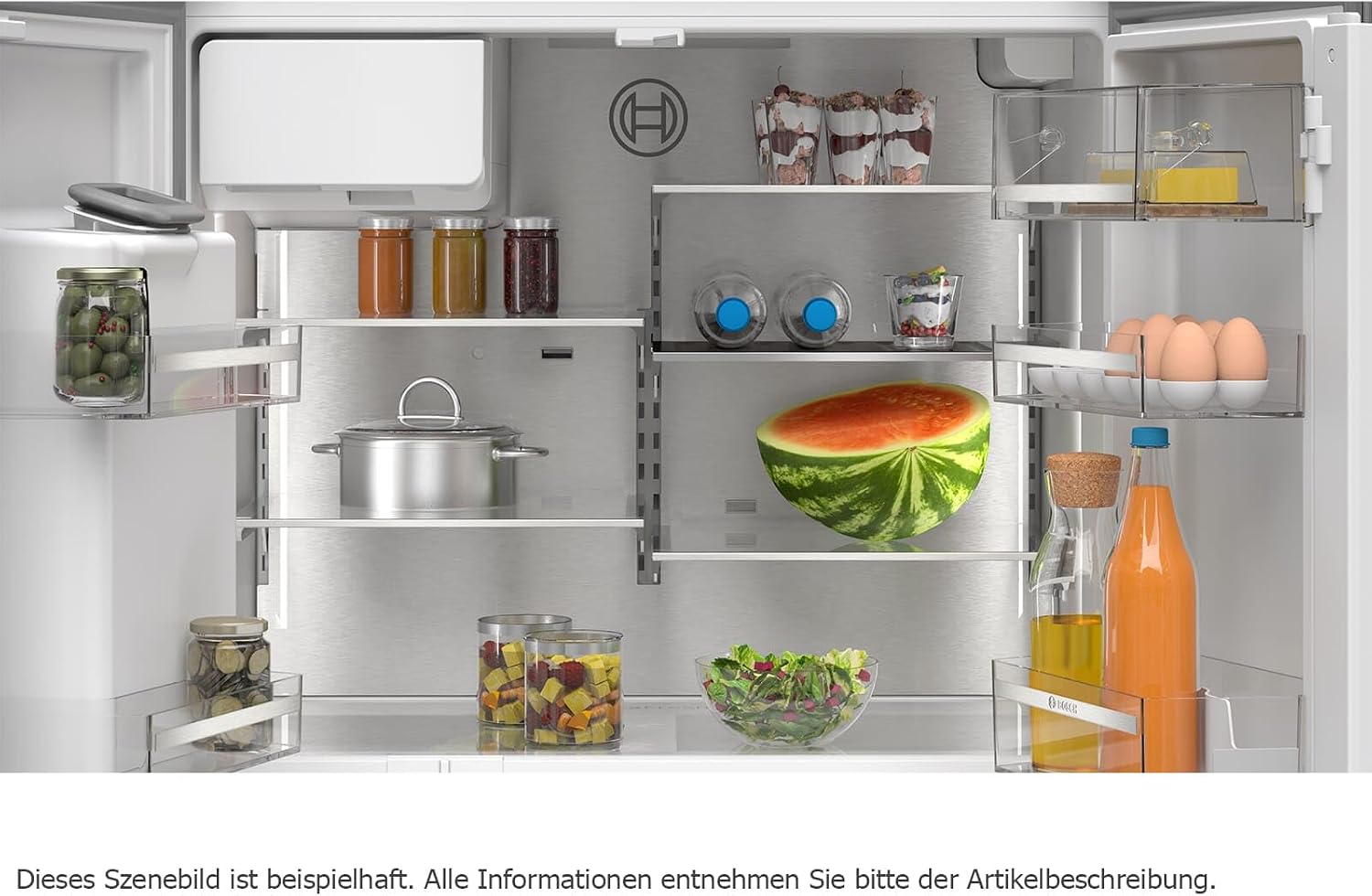 Bosch KFD96APEA, Série 6, Réfrigérateur américain, Pose libre, 183 x 90.5 cm, 574 L, Inox