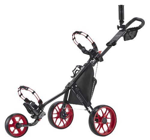 Caddytek Caddylite Superlite 3 Wheel Golf Push Cart, Carrello Unisex, Nero/Rosso, Taglia Unica : Amazon.it: Sport e tempo libero
