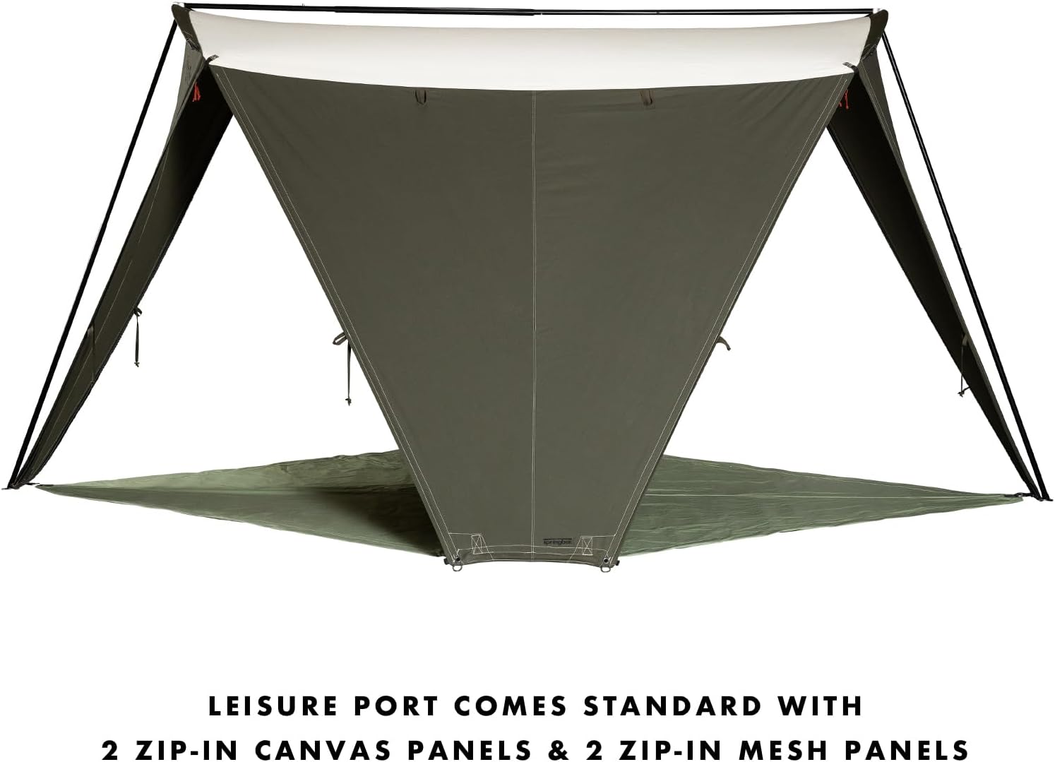 Springbar Leisure Port Segeltuch-Baldachin, Schattenzelt, wandelbar, Pop-Up-Unterstand (OD Green, 10 x 14 cm, 8 Personen)