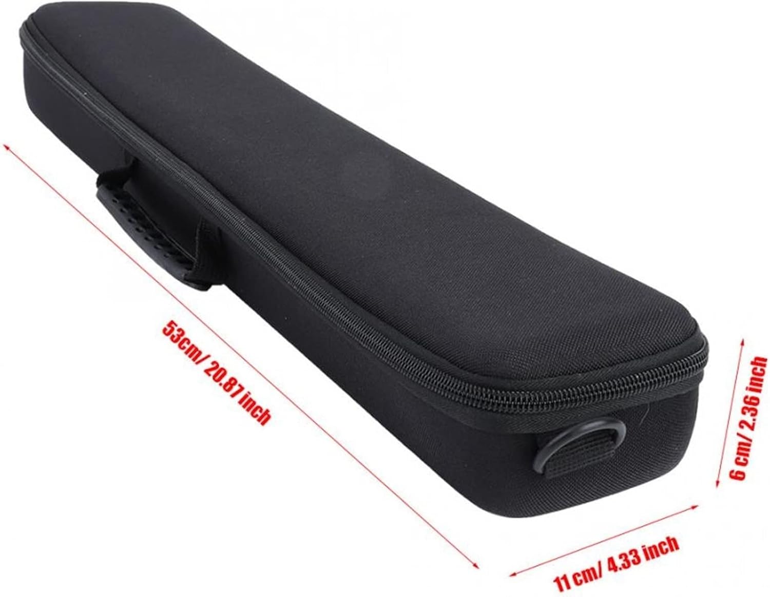 Aufbewahrungstasche für Angelgeräte Tragbare Outdoor-Angeltaschen 54cm Eva Stoßfest Angelgerätetasche Angelrute und Rolle Tragen Tasche Pole Aufbewahrungskoffer Rutentaschen