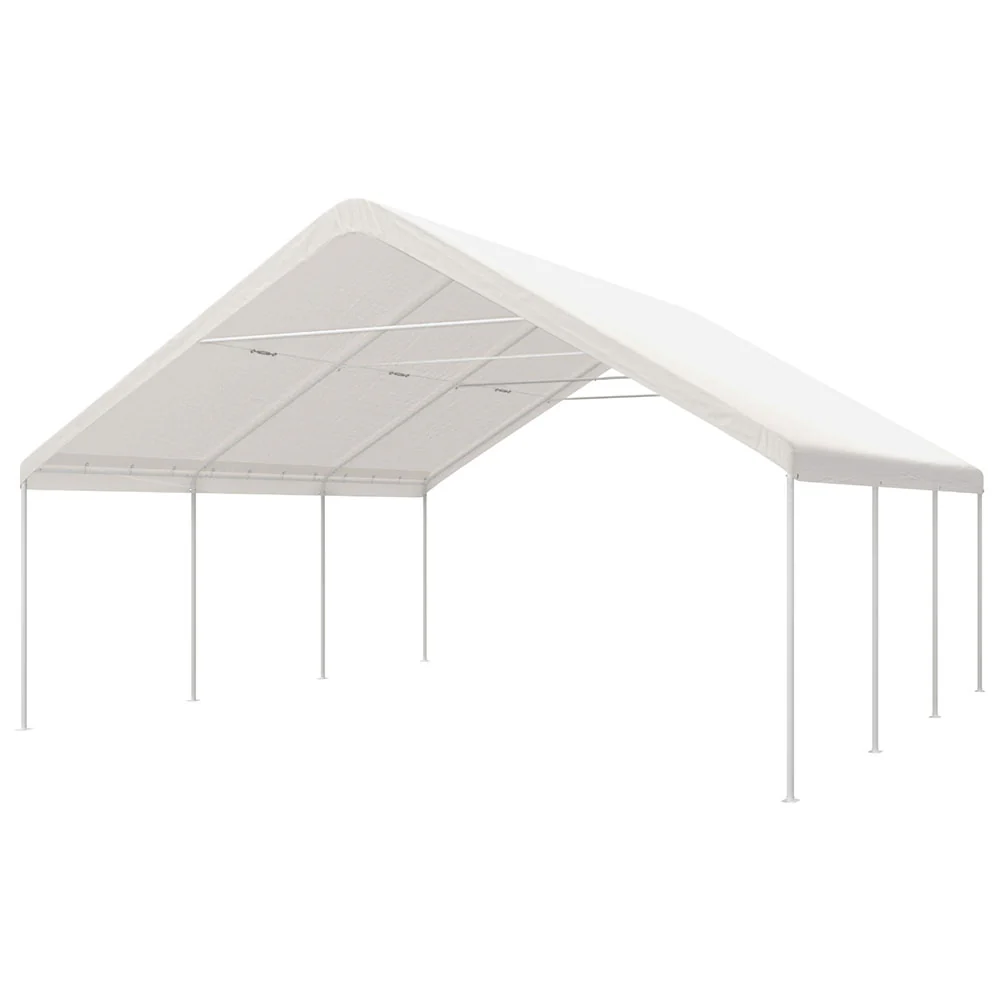 Instahut Carports 6x6m Carport Kits Steel Shelter Gazebo Canopy Garage Portable Garden Shed