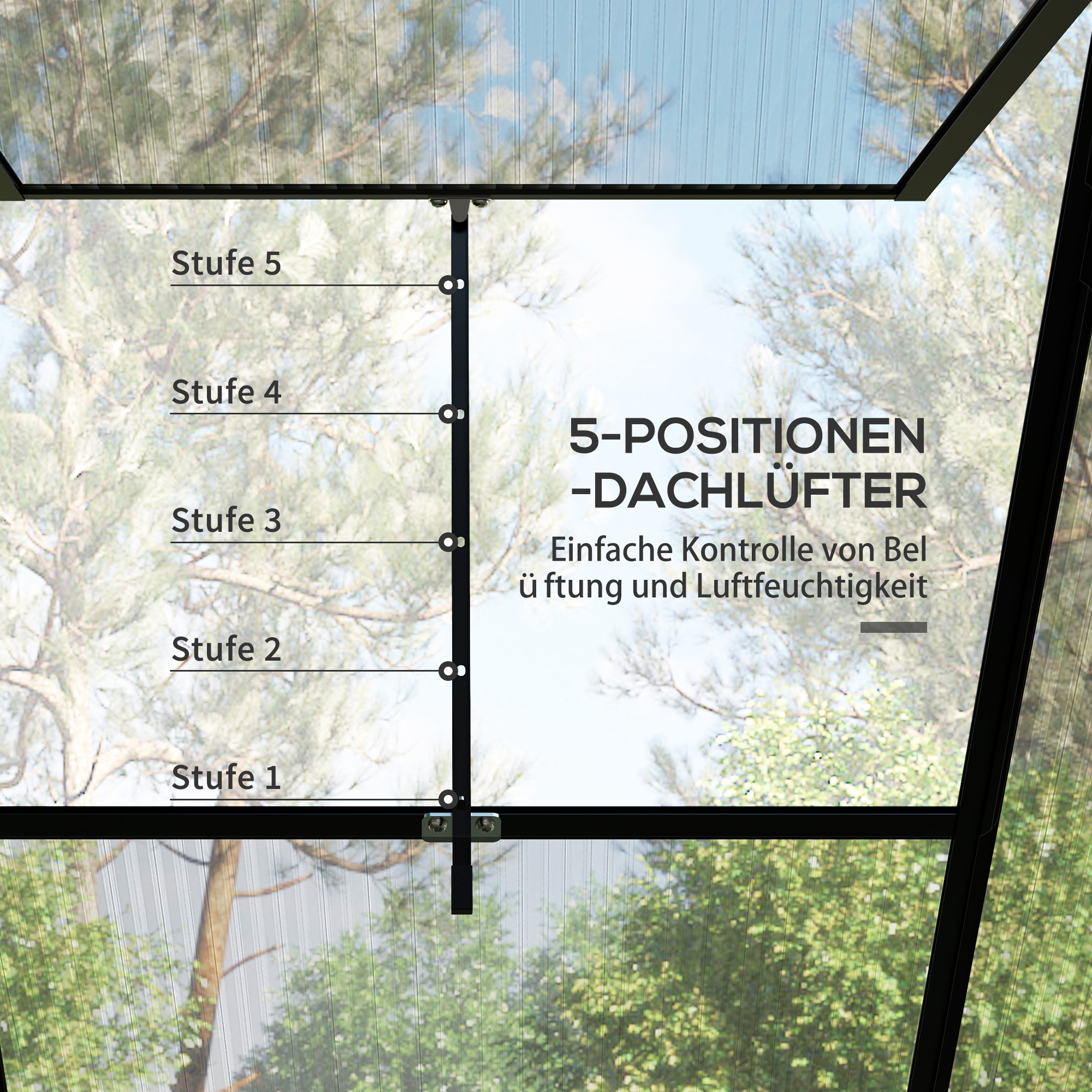 Kas Kweekhuis Kweekbed, weerbestendig, 192 x 131 x 203 cm, Zwart