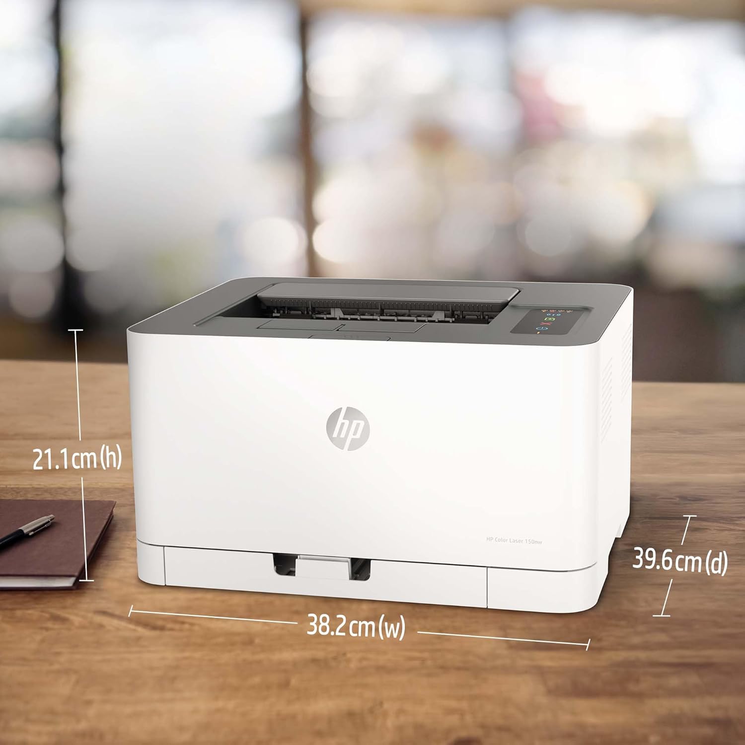 HP Color Laser 150nw Farb-Laserdrucker (Drucker, USB, LAN, WLAN),weiß-grau