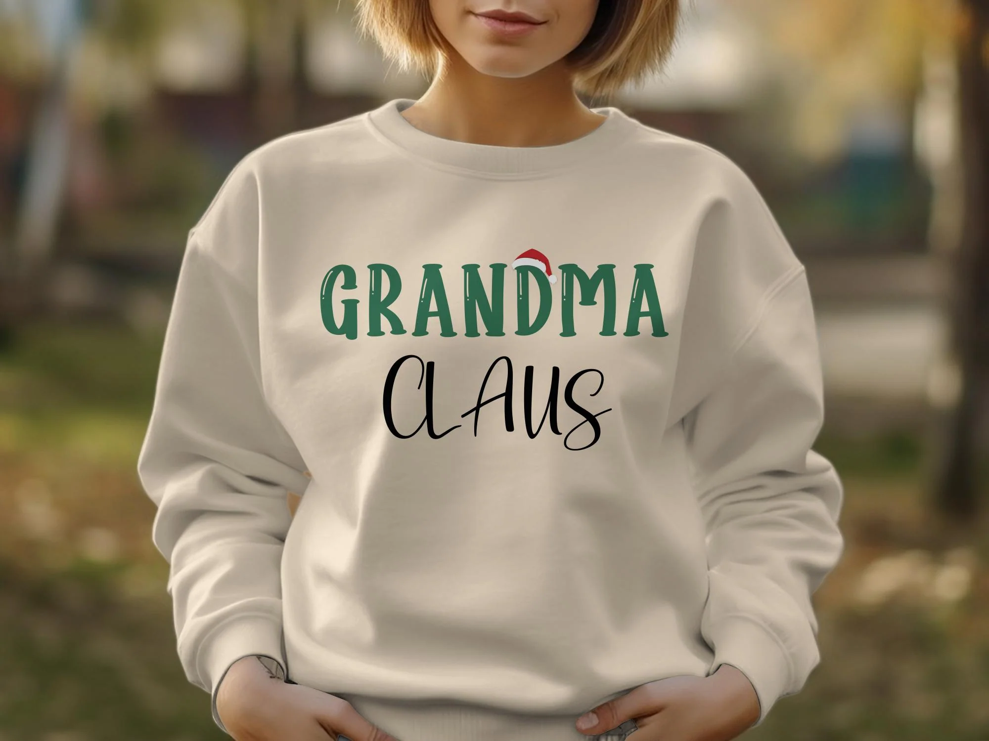 Grandma Claus Sweatshirt, Christmas Grandma Claus Comfort Colors Shirt