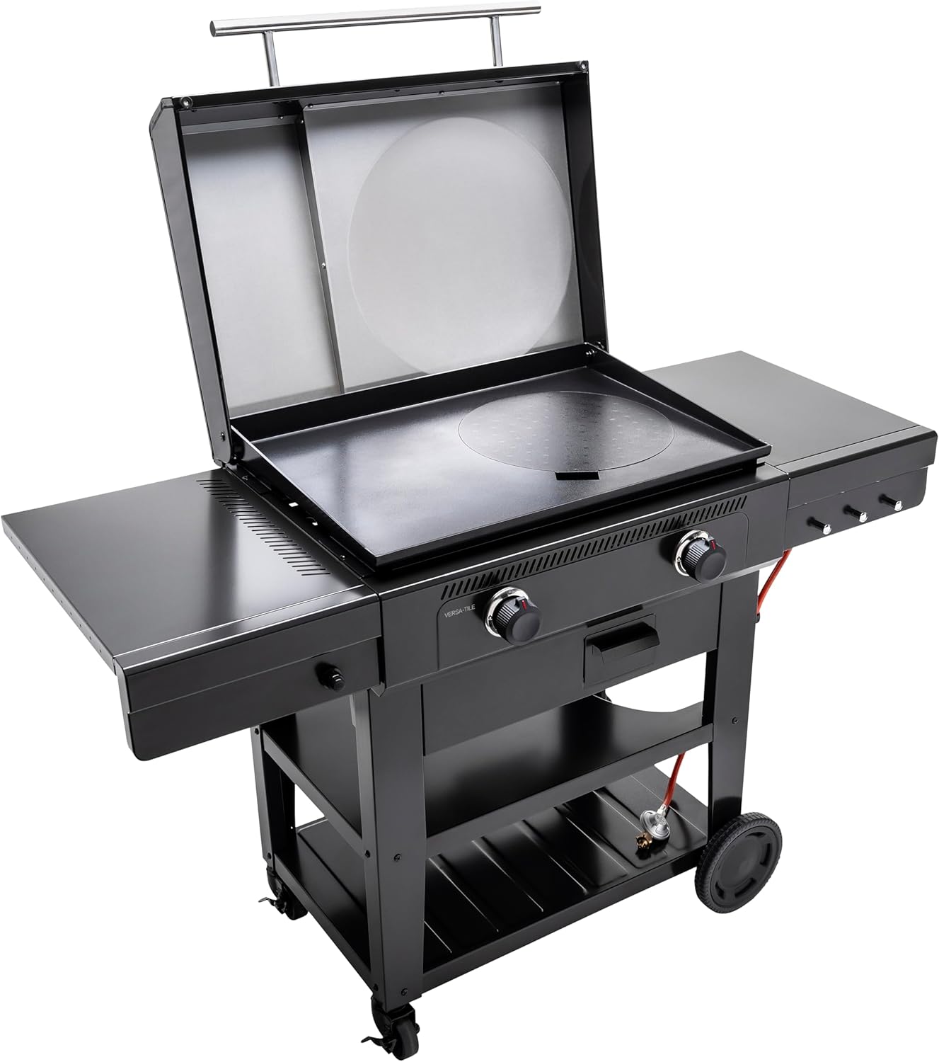 Char-Broil Griddle-Gasgrill Plancha Versa-Tile - 3-in-1 System: Griddle, Grill & Pizzaofen, 2-Zonen