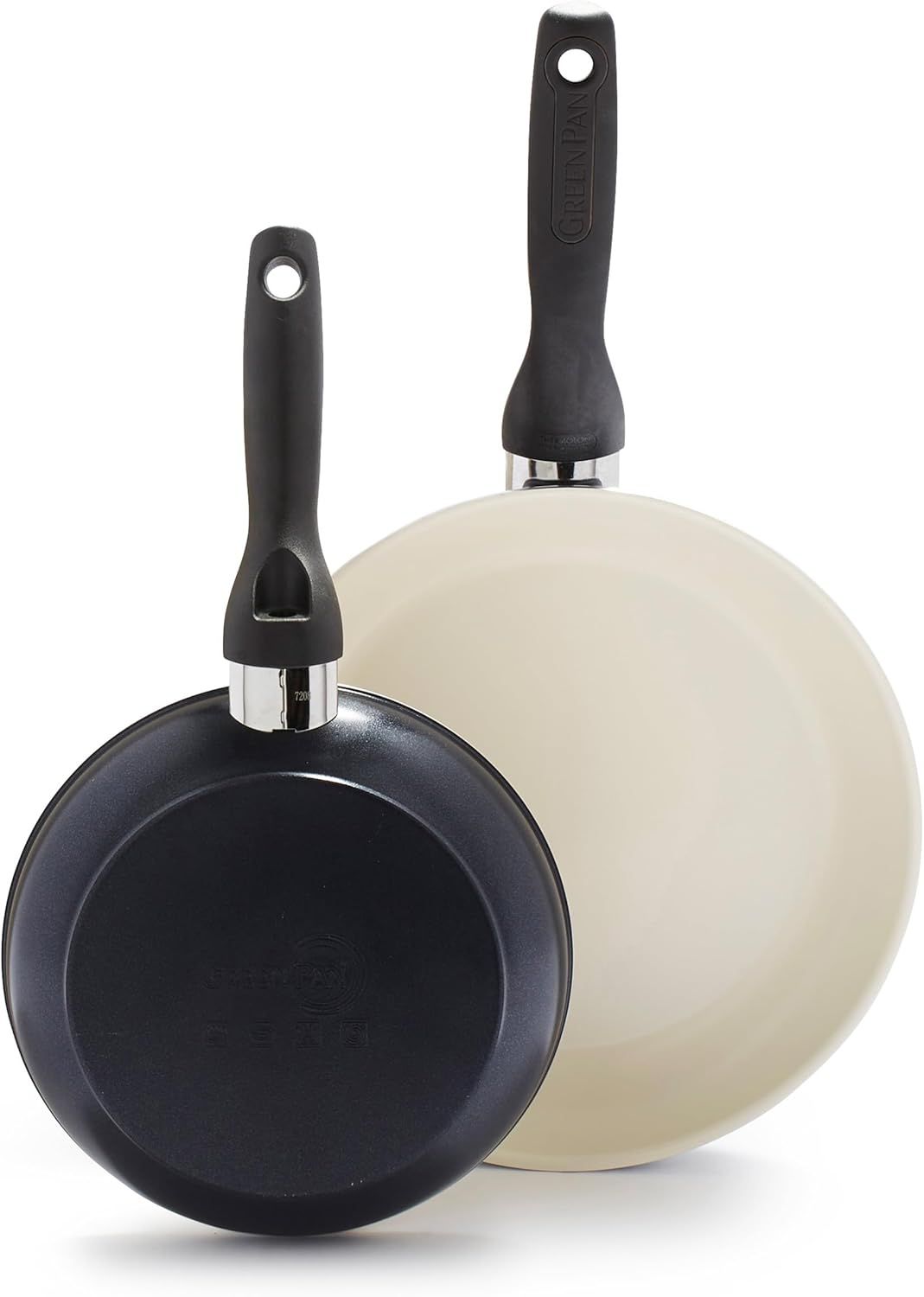 GreenPan Rio Ceramic Nonstick Frypan Set 20cm & 26cm Black