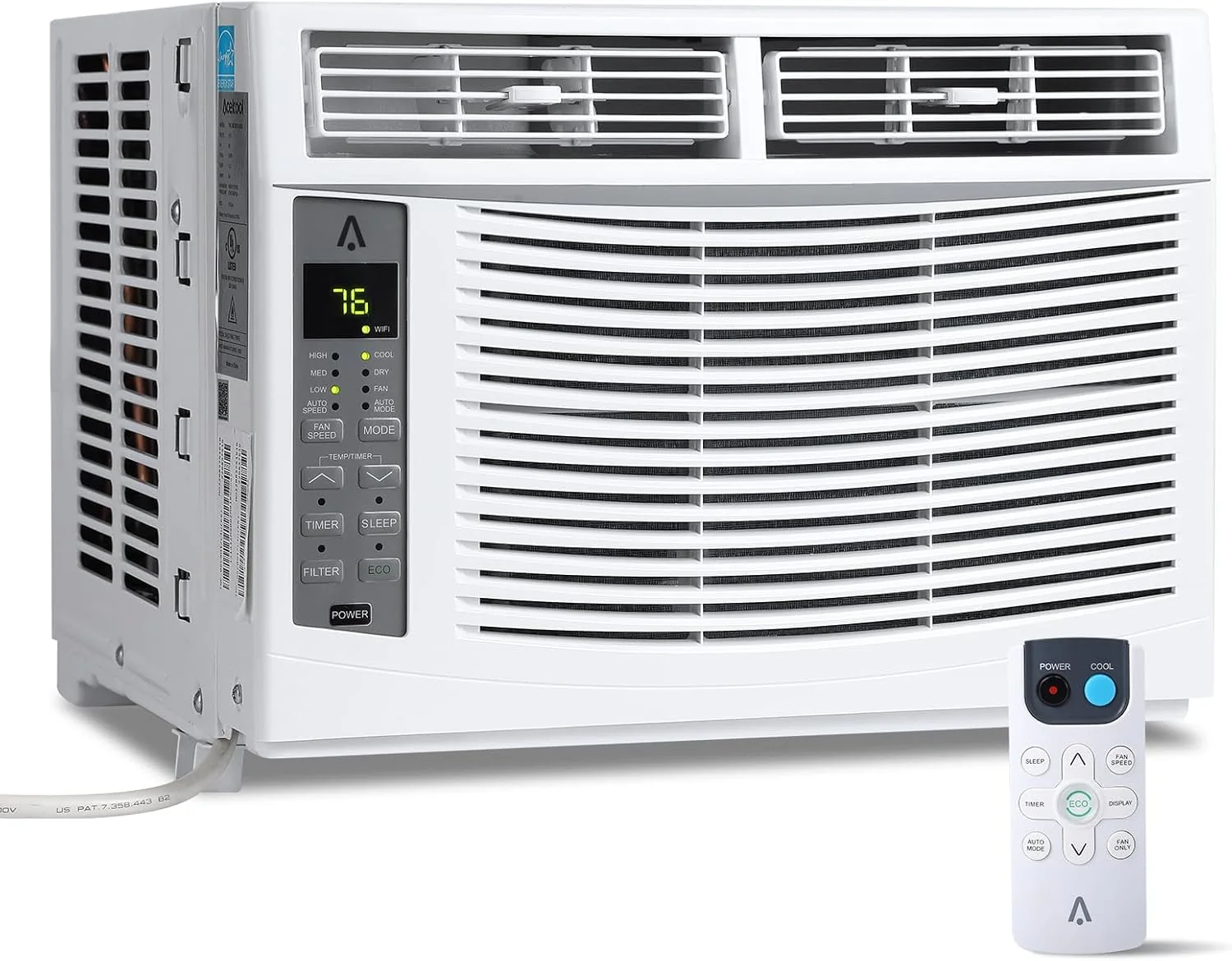 Smart 6000 BTU Window Air Conditioner with WiFi, Window AC Unit with Remote