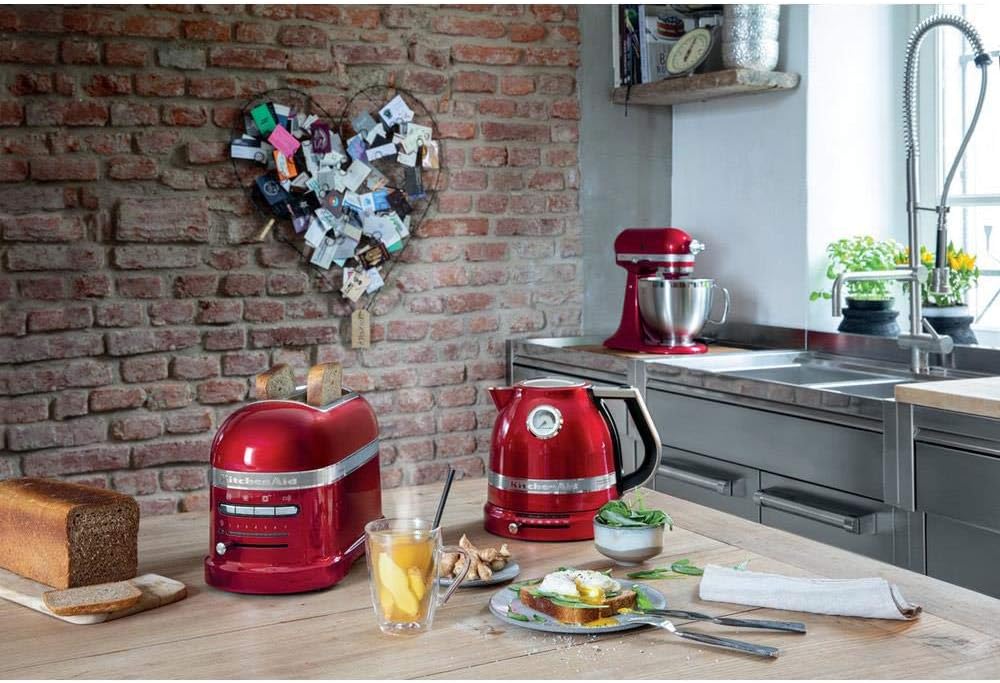 KitchenAid Toaster f��r 2 Scheiben mit Sandwich-Zange | Artisan | Retro Toast Machine | Verschiedene Funktionen und Br?unungsstufen | Gr��n