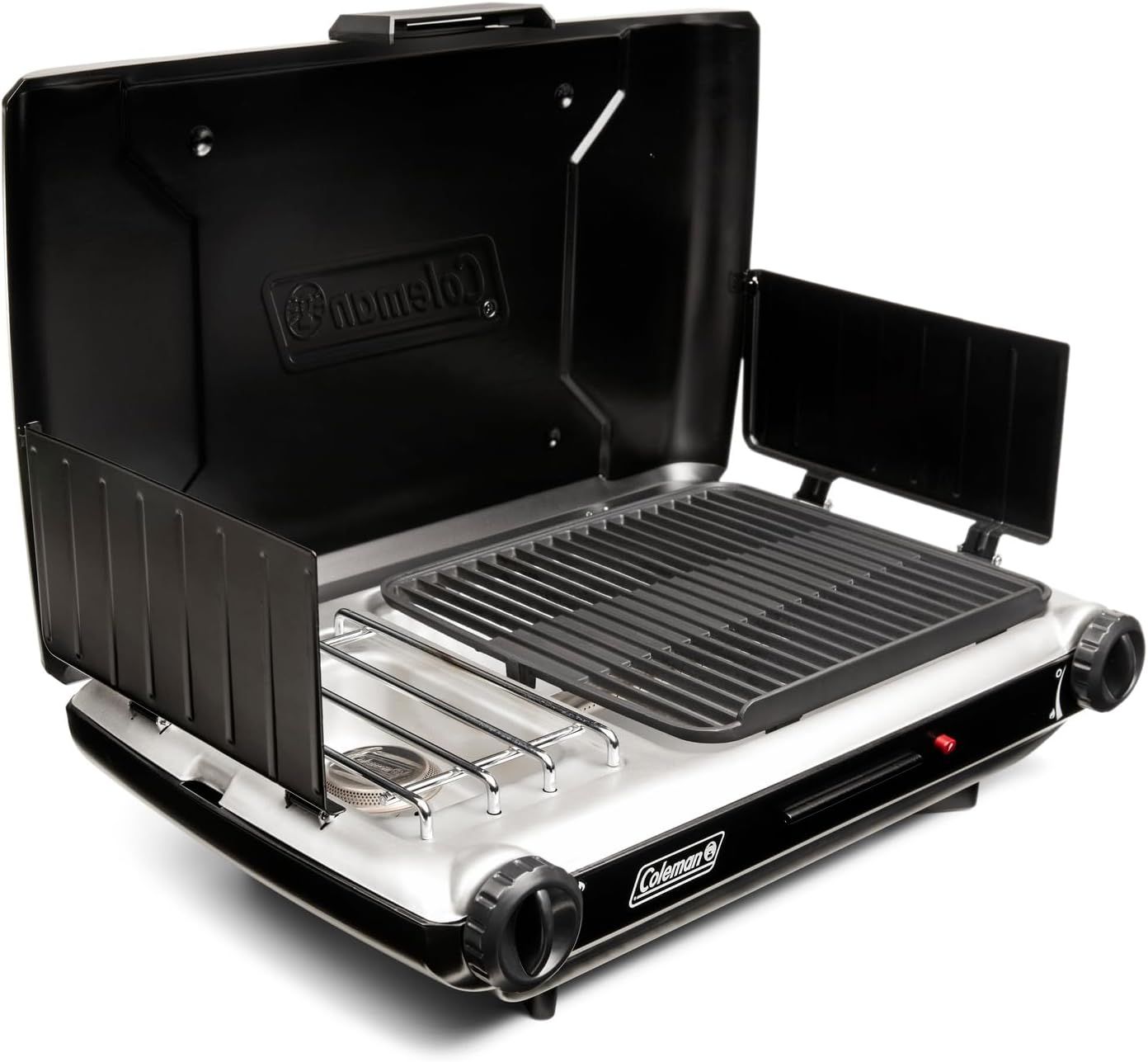 Coleman 2-in-1 Portable Grill and Stove with Dual Burners