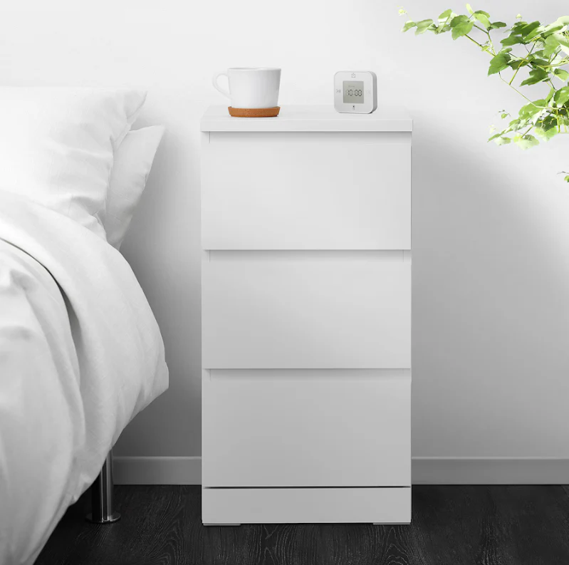 2025 IKEA MALM ladekast met 3 lades �C Wit, 40 x 78 cm, ruimtebesparend en stijlvol