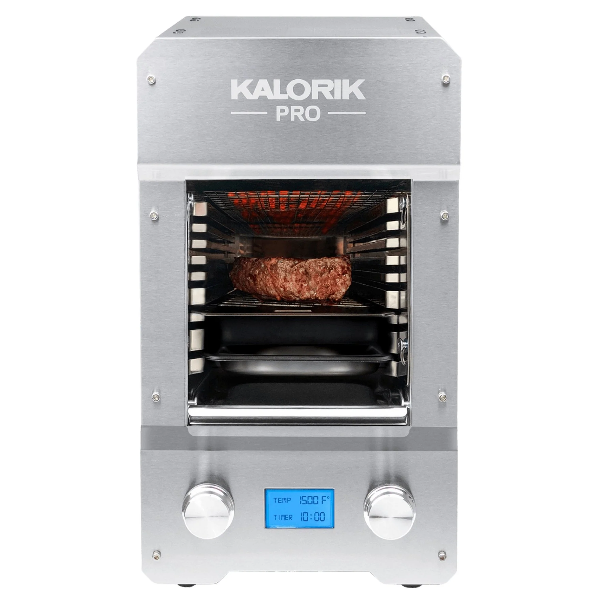 2025 Kalorik? Pro Elektrische Grill voor Vlees tot 1500��F �C Binnen Grill Zonder Gas met Superverhitte Keramische Elementen en Superieure Kookprestaties