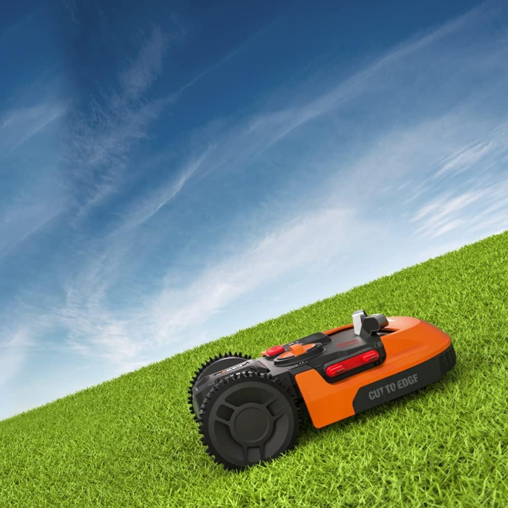 WORX Landroid M WR141E robotmaaier/accugrasmaaier voor kleine tuinen tot 500 m2/zelfrijdende grasmaaier voor een nette gazonsnit, veelkleurig